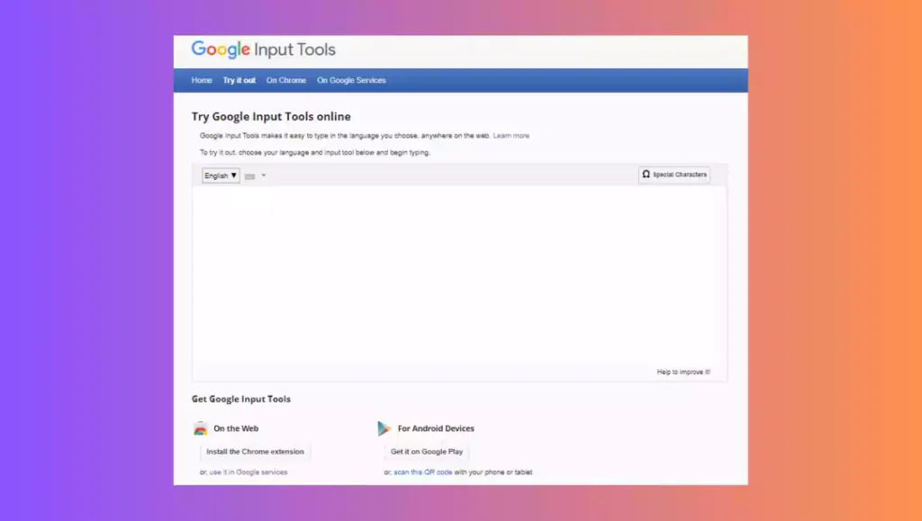 Google Hindi Input Tools